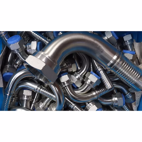 ステンレス鋼メートル圧縮継手、ゴム製油圧ホース継手