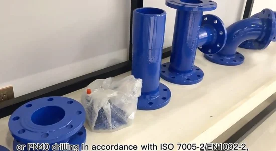 Syi ISO 2531 En 545 En598 Awwa C110 ダクタイル鋳鉄フランジ管継手水道管用